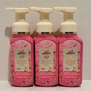 Bath & Body NEW Milk Bar Birthday Cake (3) Foaming Hand Soaps